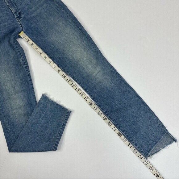 Mother Womens Stunner Zip Ankle Step Fray Good Girls Do Designer Jean W24-26/L27 - Picture 10 of 11